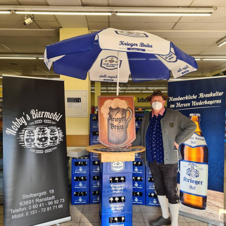 Read more about the article Krieger Bräu jetzt im Edeka Markt Olbrich in Ortenberg