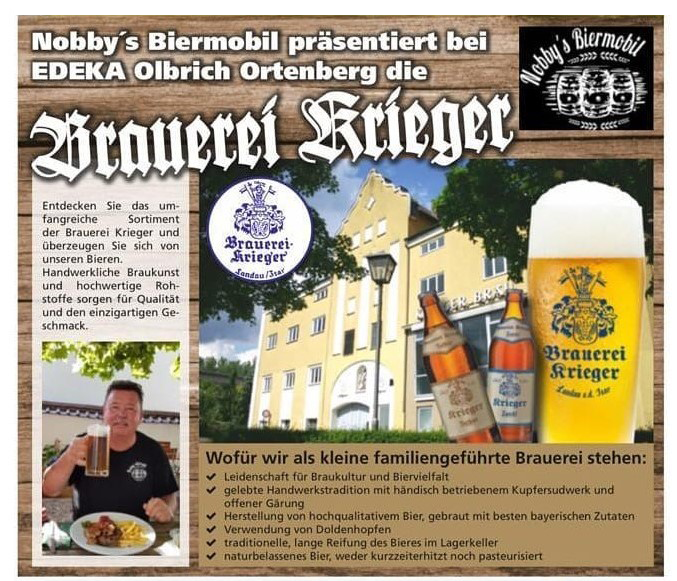 Read more about the article Krieger Bräu im Edeka Olbrich in Ortenberg